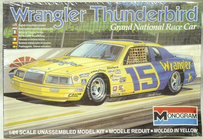 Monogram 1/24 Wrangler Thunderbird Grand National Stock Car, 2206 plastic model kit
